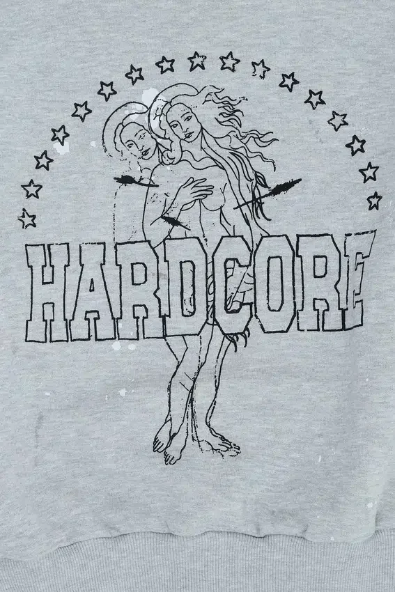 Hardcore-tröja med rund hals