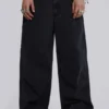 Hel svarta Colossus Jeans med låg midja