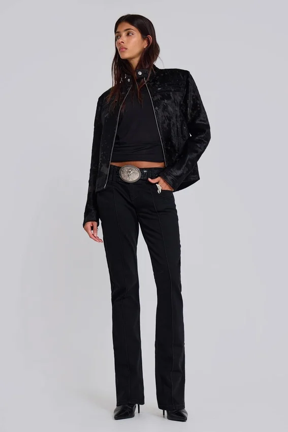 Hel svarta Thirteen-Jeans