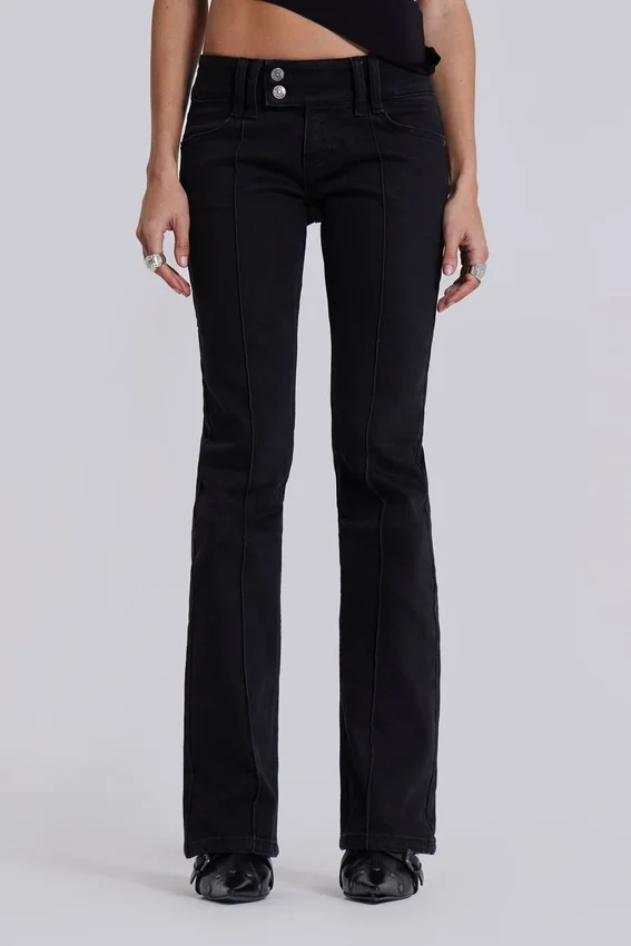Hel svarta Thirteen-Jeans