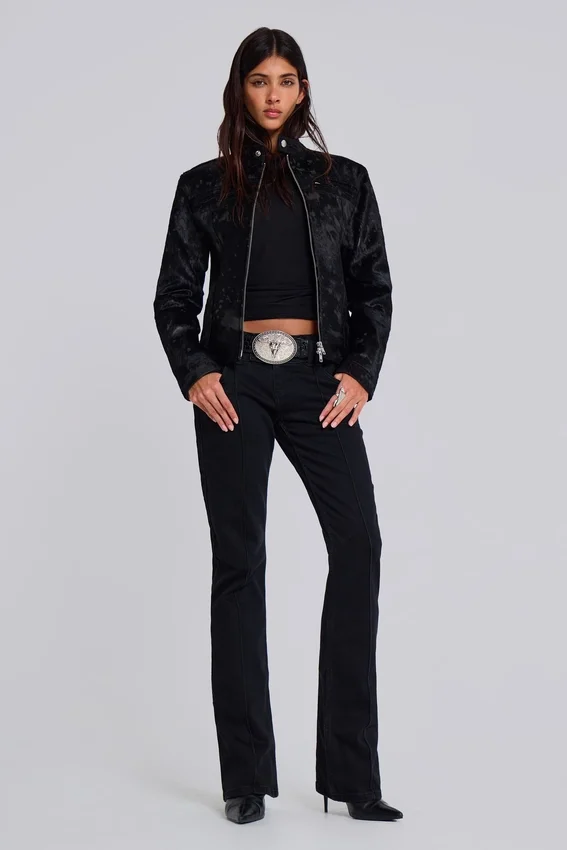Hel svarta Thirteen-Jeans