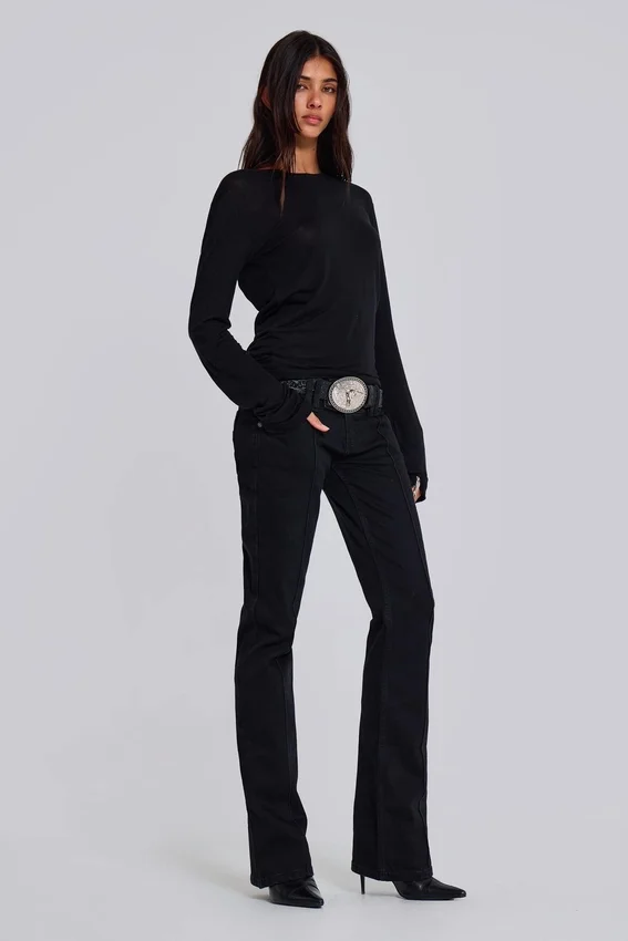 Hel svarta Thirteen-Jeans