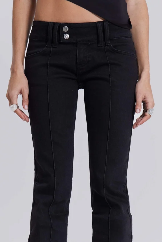 Hel svarta Thirteen-Jeans