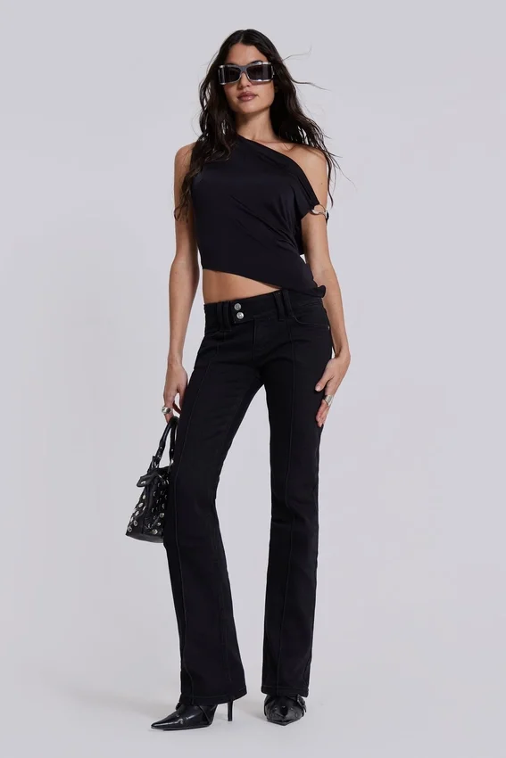 Hel svarta Thirteen-Jeans