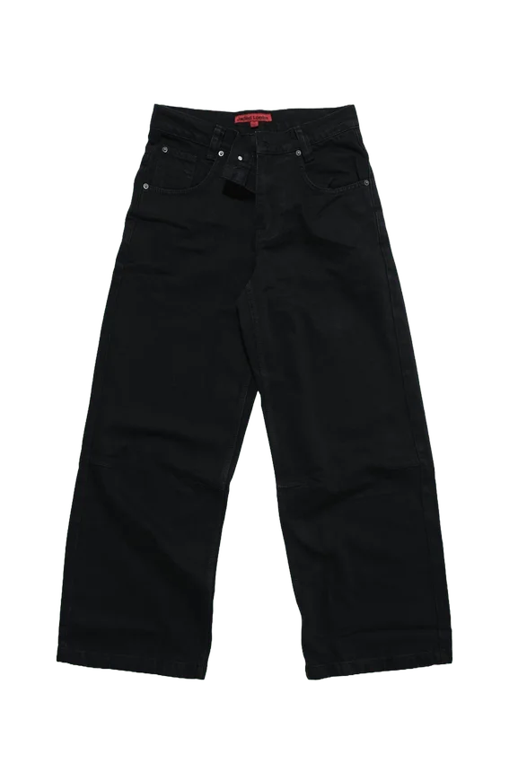Helt svarta XL Colossus Jeans