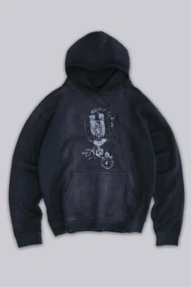 Huvtröja med emblem