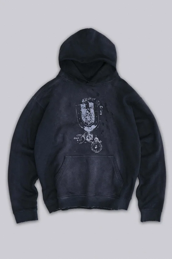 Huvtröja med emblem