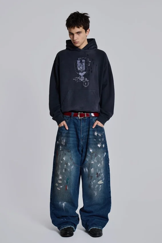 Splatter Cinch Carpenter-Jeans