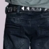 Indigo Creased Drift Bootcut-Jeans