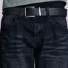 Indigo Creased Drift Bootcut-Jeans