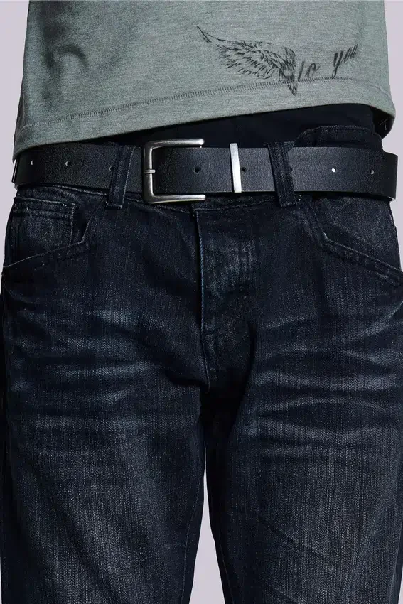 Indigo Creased Drift Bootcut-Jeans