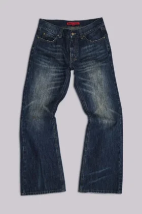 Indigo Creased Jude Bootcut Jeans