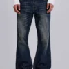 Indigo Creased Jude Bootcut Jeans