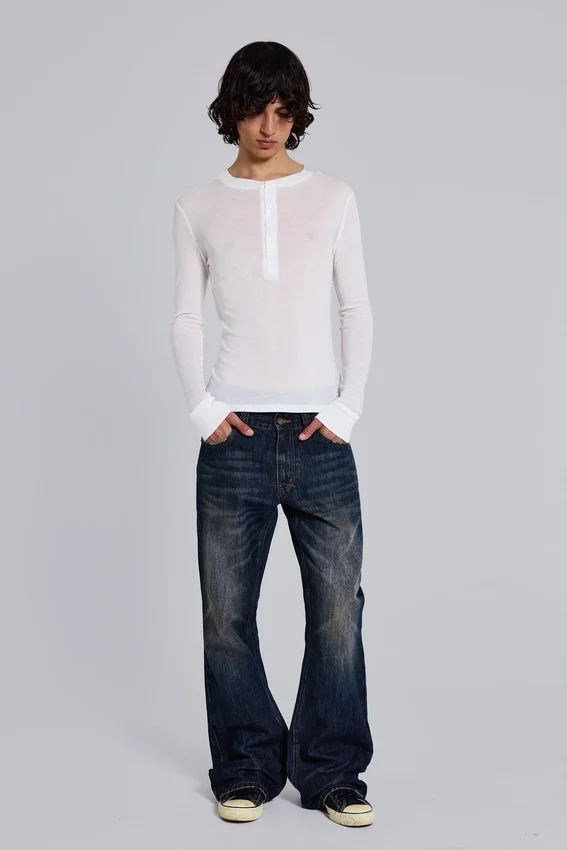Indigo Creased Jude Bootcut Jeans