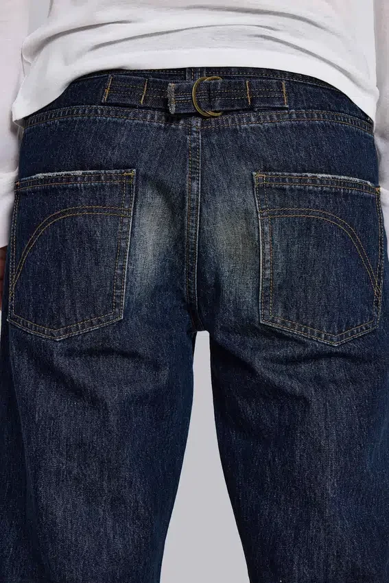 Indigo Creased Jude Bootcut Jeans