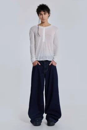 Indigo Low Rise Colossus Baggy Jeans