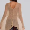 Infinity Multiway-stickad cape i sand