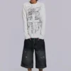 Kasper Digi Waffle Ecru T-shirt
