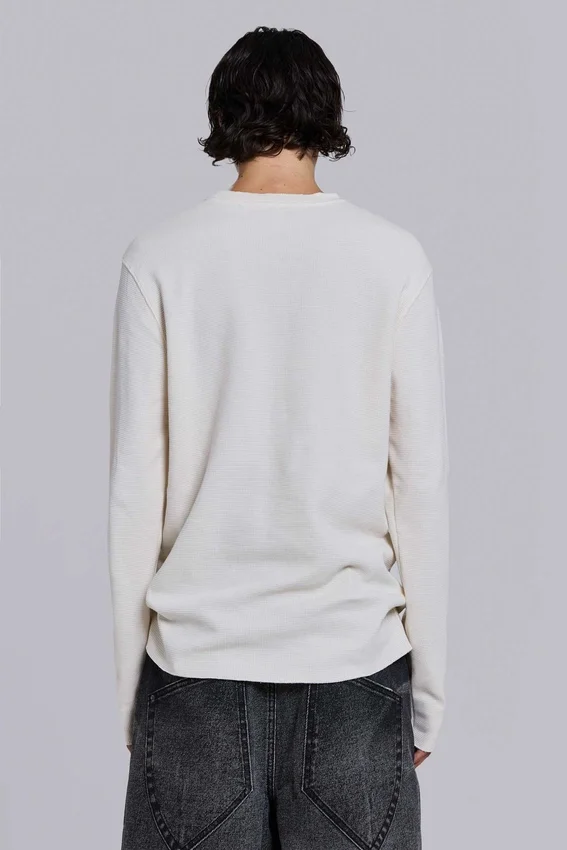 Kasper Digi Waffle Ecru T-shirt