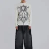 Kasper Digi Waffle Ecru T-shirt