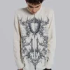 Kasper Digi Waffle Ecru T-shirt