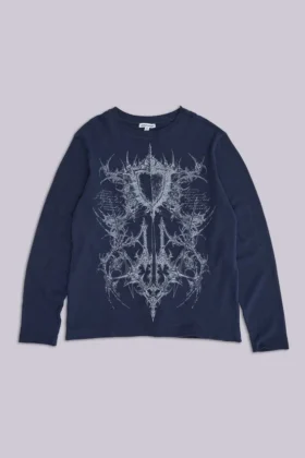 Kasper Digi Waffle marinblå T-shirt