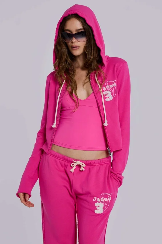 Kayla halterneck-top i rosa