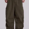 Khaki Parachute Cargo-byxor
