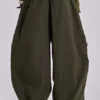 Khaki Parachute Cargo-byxor
