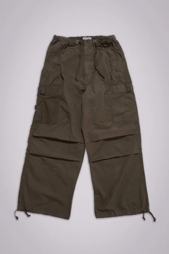 Khaki Parachute Cargo-byxor