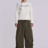Khaki Parachute Cargo-byxor