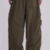 Khaki Parachute Cargo-byxor