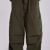Khaki Parachute Cargo-byxor