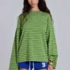 Klyne Stripe långärmad topp