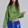 Cleo Mini Jogger-shorts i blått