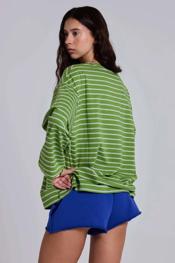 Klyne Stripe långärmad topp