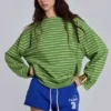 Klyne Stripe långärmad topp