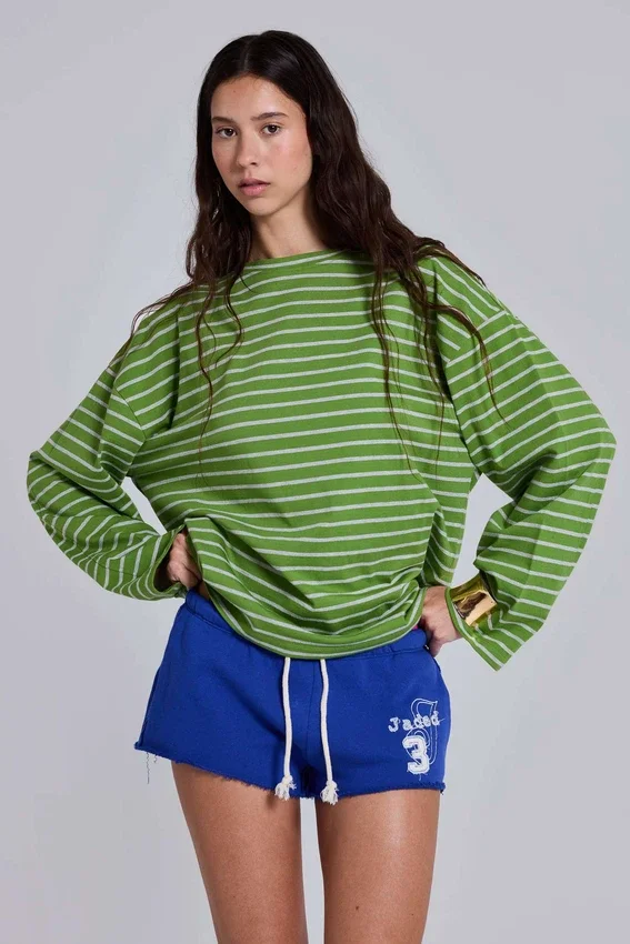 Klyne Stripe långärmad topp