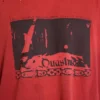 Kort T-shirt i röd nyans
