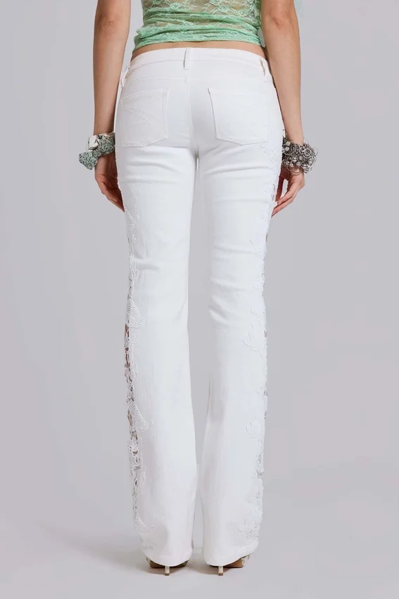 Lace Cooper-jeans med utsvängda ben