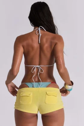 Lemon Velour-minishorts