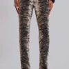Leona bootcut-Jeans i tiger