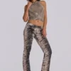 Leona bootcut-Jeans i tiger
