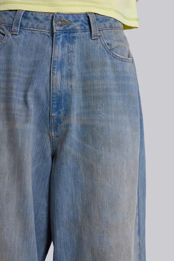 Ljus tvättade Slub XL Colossus Jeans
