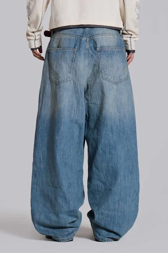 Ljus tvättade Slub XL Colossus Jeans