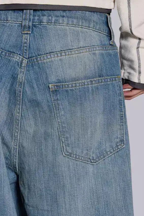 Ljus tvättade Slub XL Colossus Jeans
