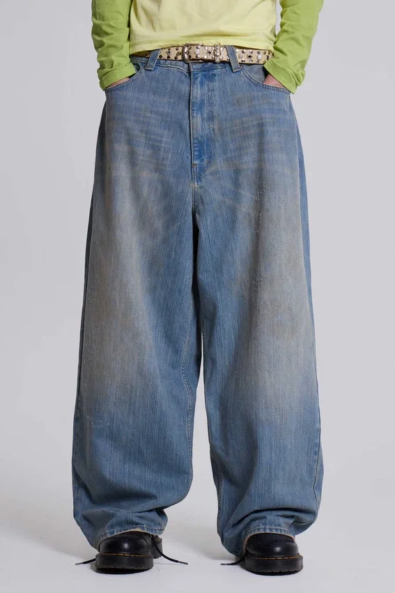Ljus tvättade Slub XL Colossus Jeans