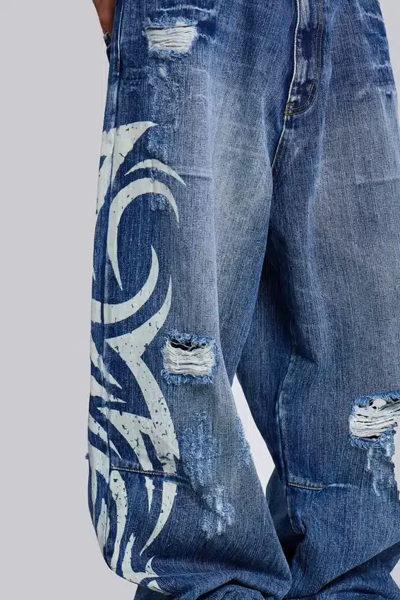 Ljusblå Blade XL Colossus Jeans