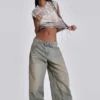 Ljusblå Colossus Fit-jeans