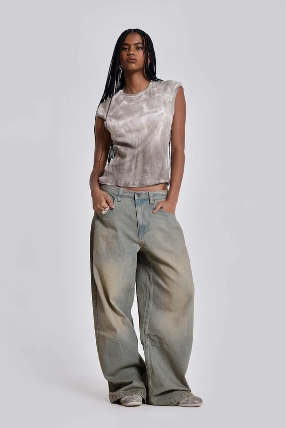 Ljusblå Colossus Fit-jeans